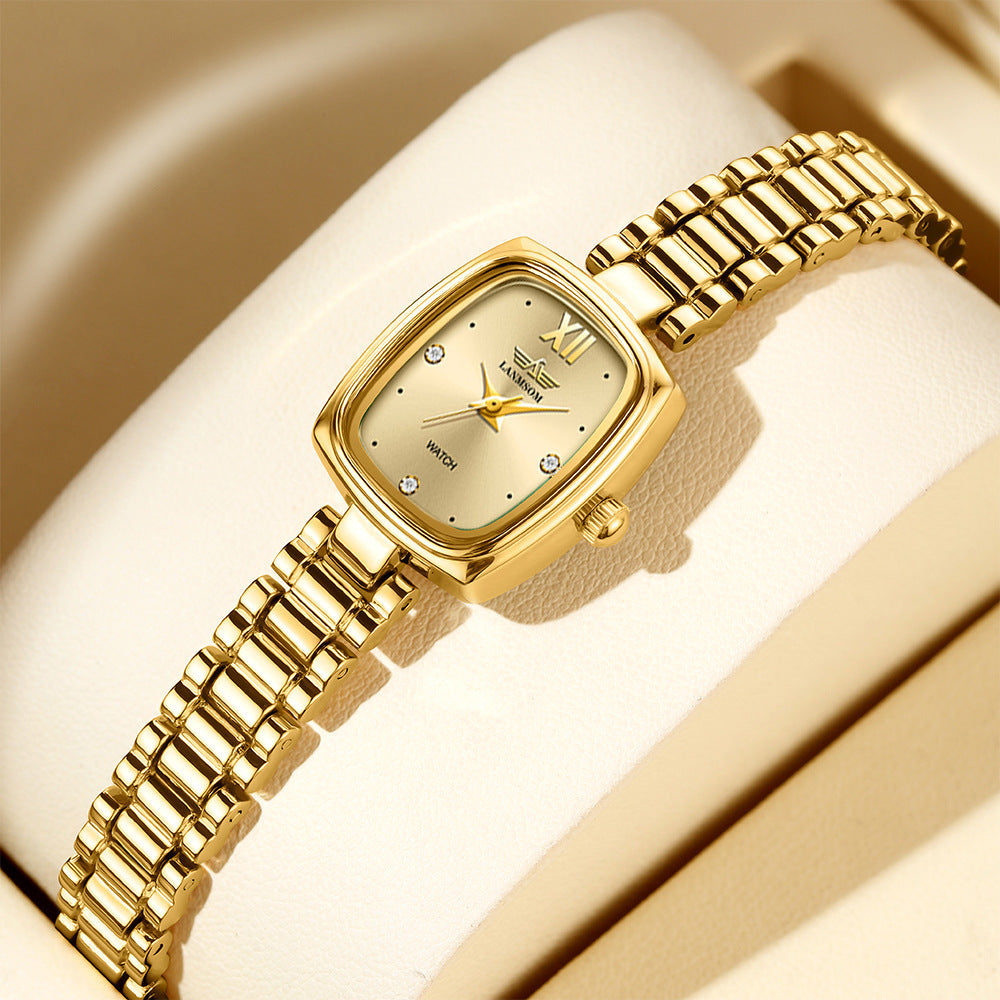 Women’s Petite Gold Quartz Watch | Vintage | Elegant | Minimal