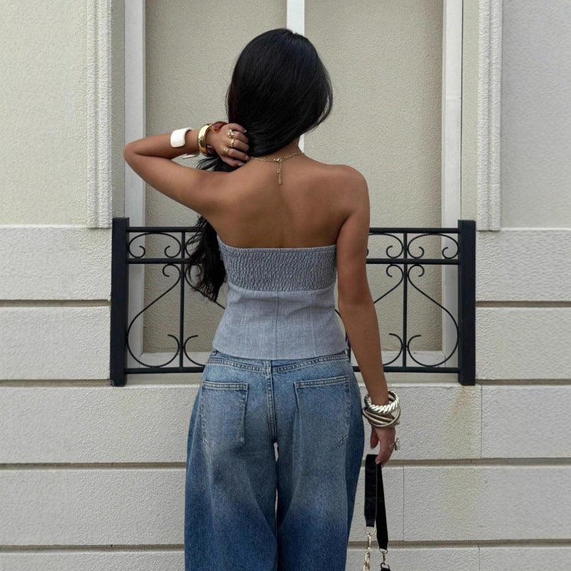 Women’s Asymmetrical Slit Hem Top | Avant Garde | Fashion | Chic