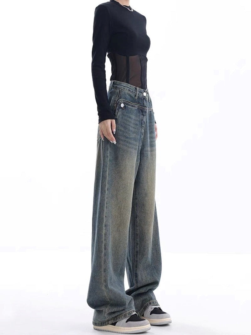 Women’s Retro Jeans Bottoms | Casual | Streetwear | Chic
