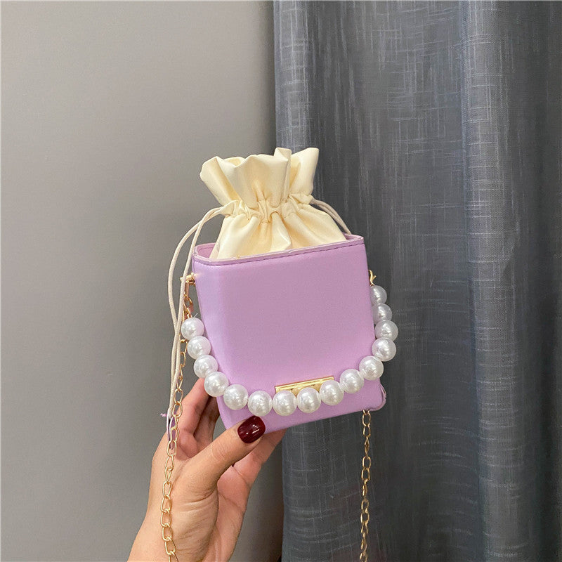 Women’s Shoulder Mini Bag | Drawstring Box Design | Casual | Everyday