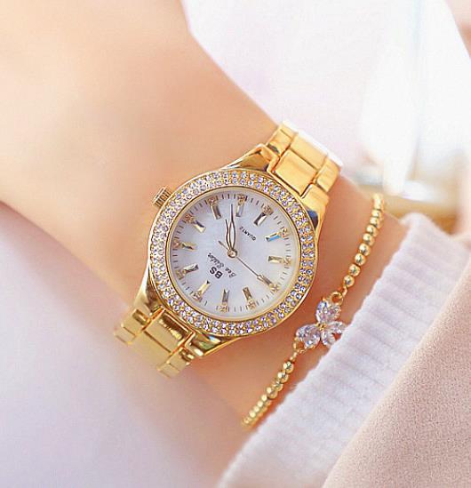 Women’s Full Diamond Quartz Watch Set | Luxury | Elegant | Fashion