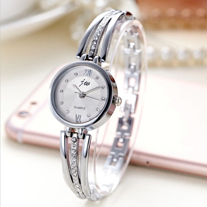 Women’s Rhinestone Round Quartz Watch | Steel Band | Fashion | Elegant