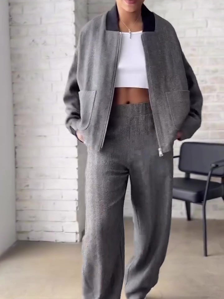 Women’s Grey Set | Dark Grey | Casual | Streetwear