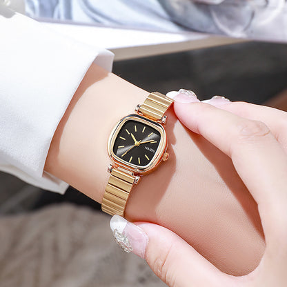 Women’s Small Square Steel Quartz Watch | Simple | Fashion | Elegant