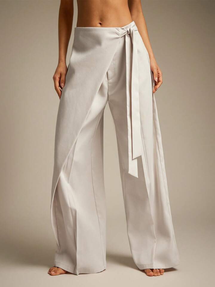 Women’s Wrap Drawstring Pants Bottoms | Casual | Versatile | Chic