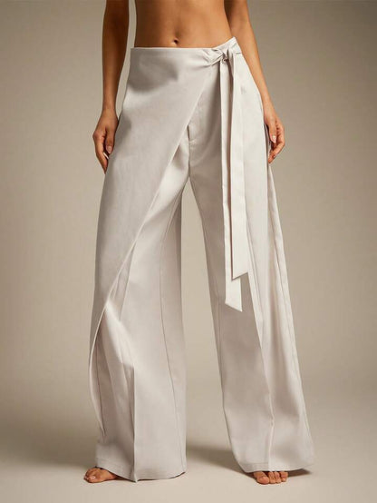 Women’s Wrap Drawstring Pants Bottoms | Casual | Versatile | Chic