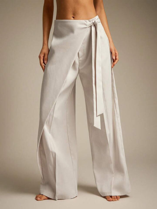Women’s Wrap Drawstring Pants Bottoms | Casual | Versatile | Chic