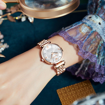 Women’s Waterproof Quartz Watch | Light Luxury | Elegant | Fashion