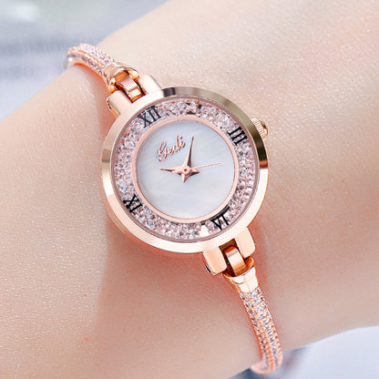 Women’s Diamond Look Quartz Watch | Elegant | Round Dial | Minimal