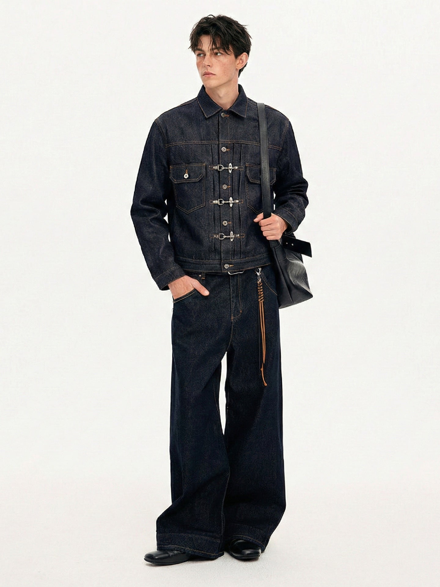 Men’s Utility Denim Jacket Outerwear | Dark Indigo | Casual | Streetwear