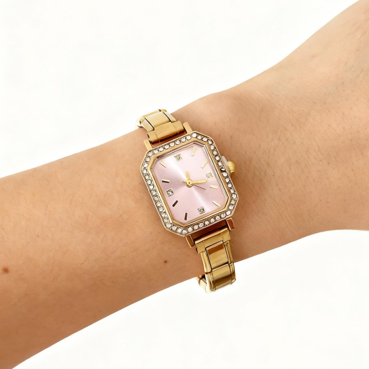 Women’s Square Diamond Look Quartz Watch | Stylish | Elegant | Customizable