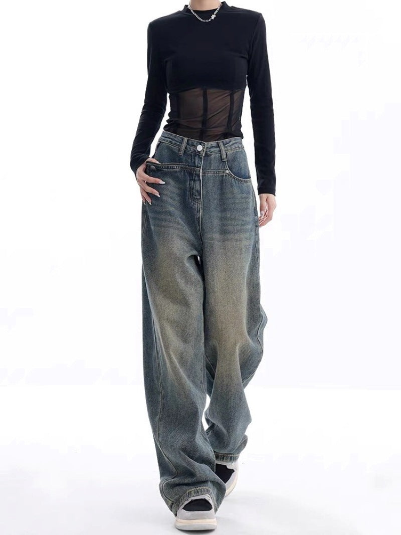 Women’s Retro Jeans Bottoms | Casual | Streetwear | Chic