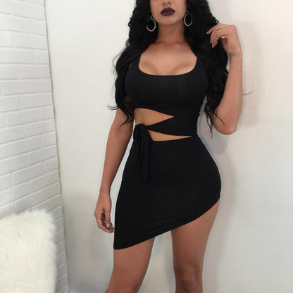 Women’s Spaghetti Strap Mini Dress – Sexy Backless Party Dress