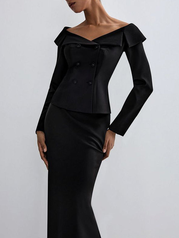 Women’s Two-Piece Black Set | Black | Elegant | Formal