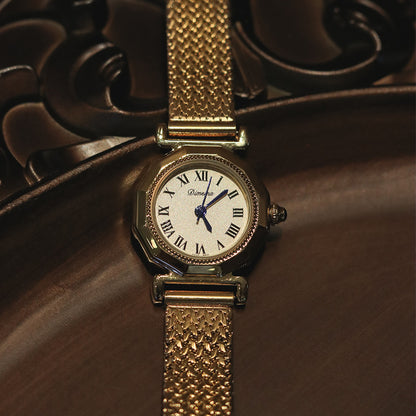 Women’s Octagonal Steel Quartz Watch | Retro | Vintage | Elegant