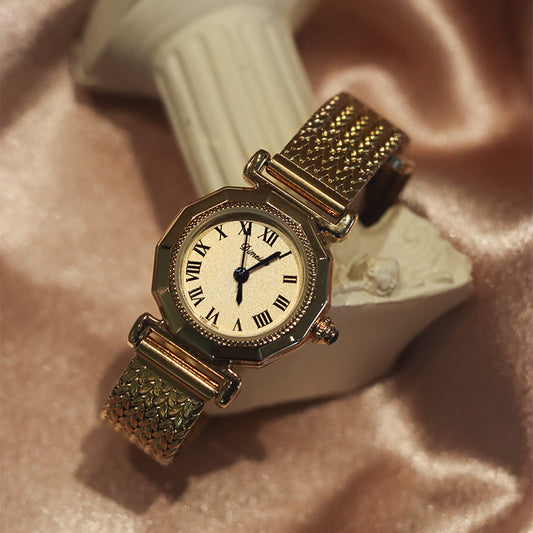 Women’s Octagonal Steel Quartz Watch | Retro | Vintage | Elegant