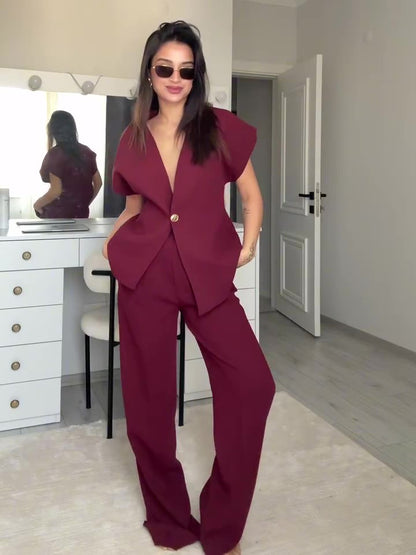 Women’s Set | Burgundy | Elegant | Chic