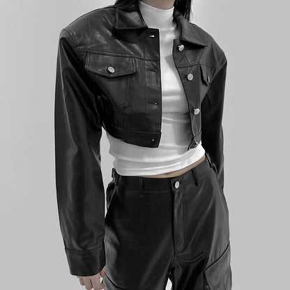 Women’s Leather Biker Jacket Outerwear | Autumn | Casual | Streetwear