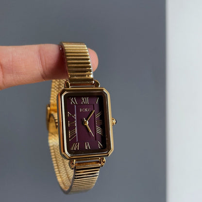 Women’s Retro Chain Quartz Watch | Ankela Red | Vintage | Elegant