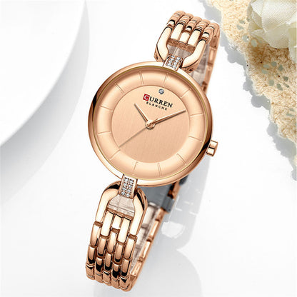 Women’s Rhinestone Waterproof Quartz Watch | Fashion | Elegant