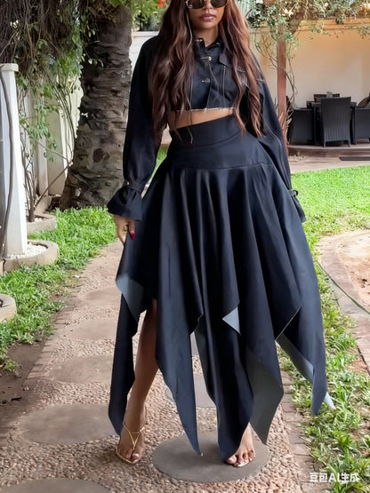 Women’s Cropped Elegant Set | Chic | Fashion
