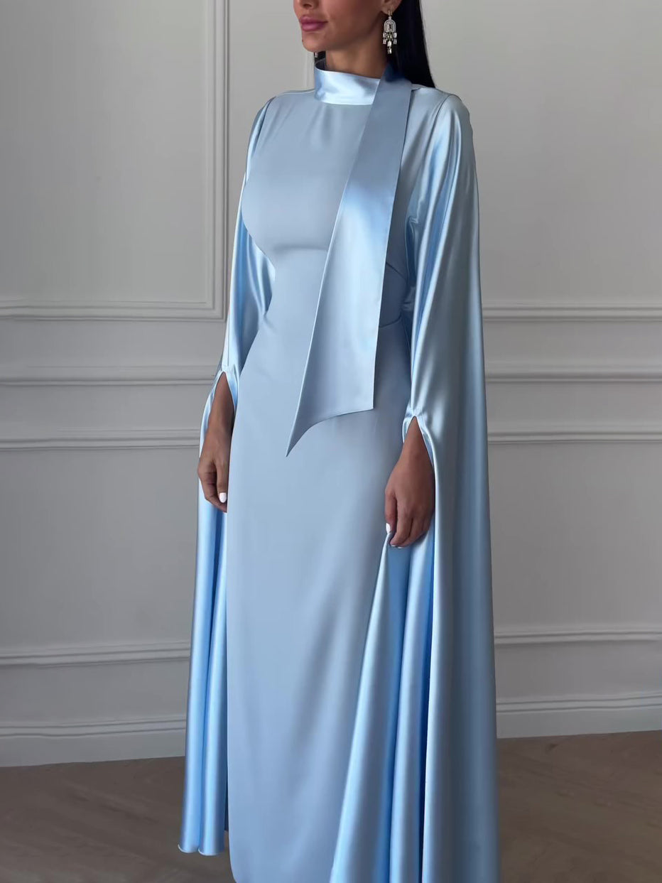 Women’s Blue Seam Maxi Dress | Bucket Style | Elegant | Casual