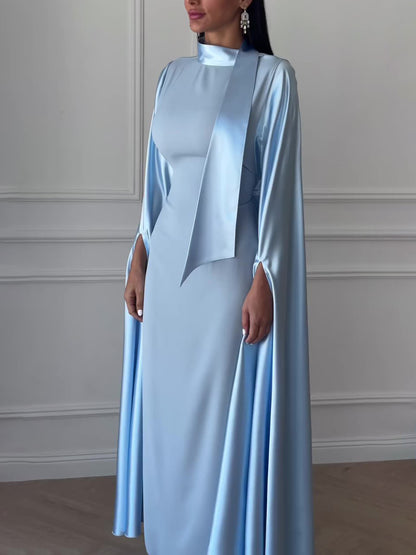 Women’s Blue Seam Maxi Dress | Bucket Style | Elegant | Casual