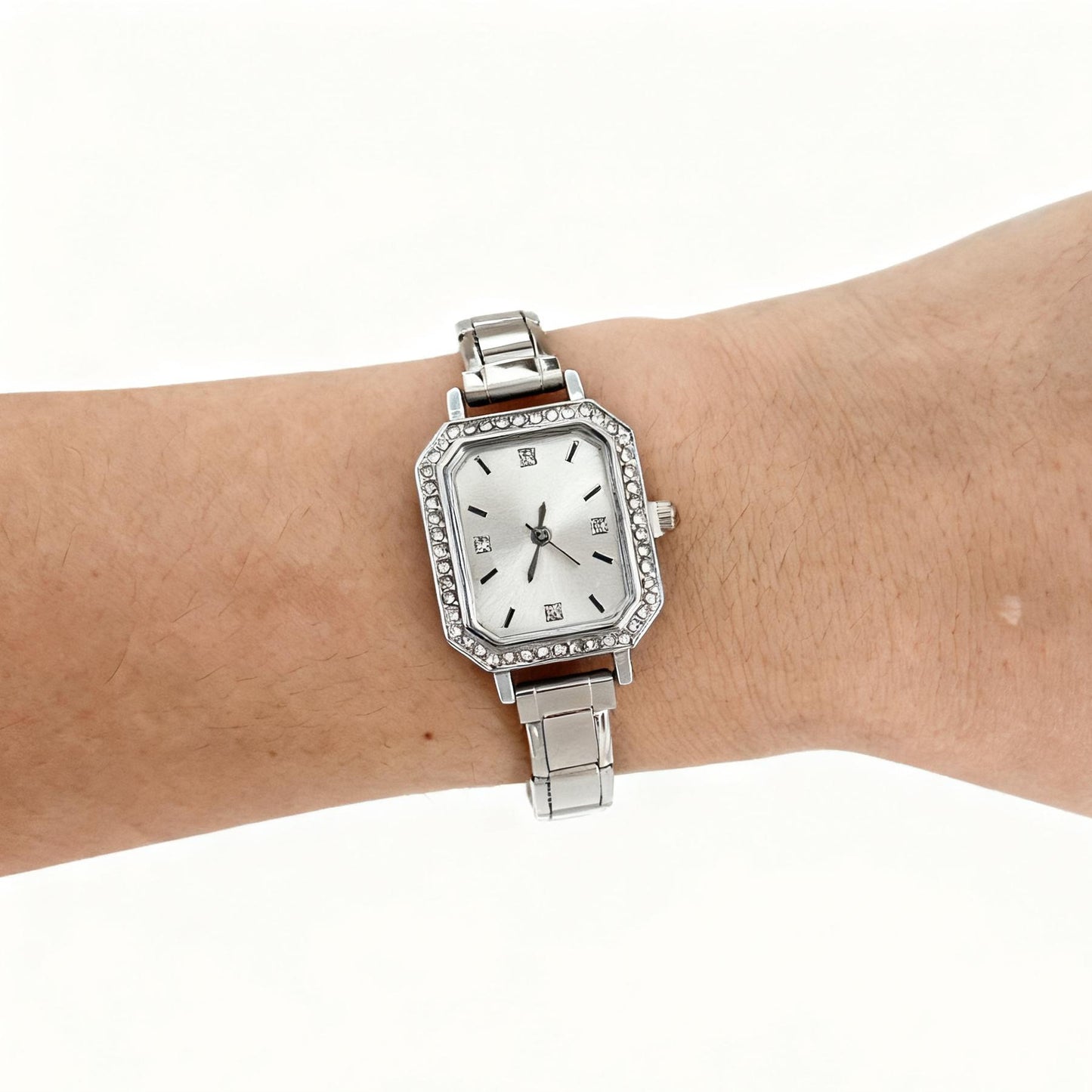 Women’s Square Diamond Look Quartz Watch | Stylish | Elegant | Customizable