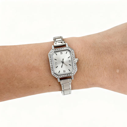 Women’s Square Diamond Look Quartz Watch | Stylish | Elegant | Customizable