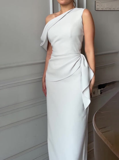 Women’s Off Shoulder Sleeveless Maxi Dress | Solid Color | Elegant | Party