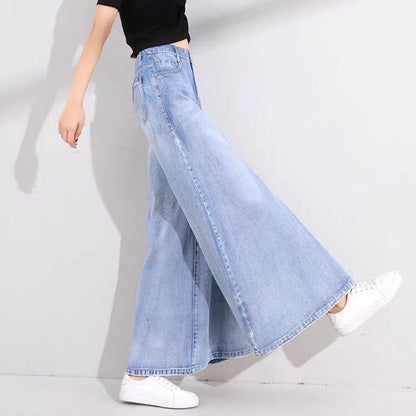 Women’s Wide Leg Denim Skirt | Casual | Streetwear | Chic Bottom