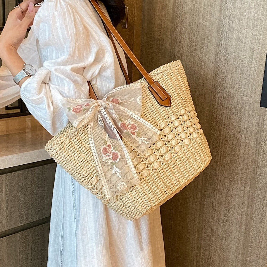 Women’s Tote Bag | Hollow Woven Design | Casual | Everyday Shoulder