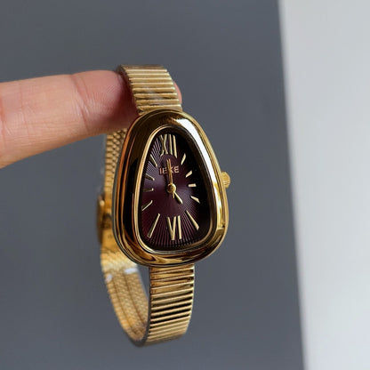 Women’s Retro Chain Quartz Watch | Ankela Red | Vintage | Elegant