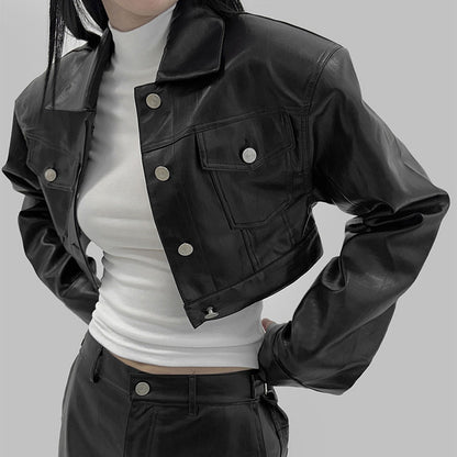 Women’s Leather Biker Jacket Outerwear | Autumn | Casual | Streetwear