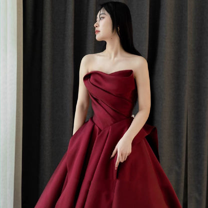 Women’s Dress | Burgundy | Vintage | Elegant