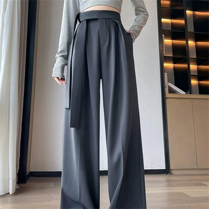 Women’s Wide Leg Pants Bottoms | High Waist | Straight Leg | Elegant