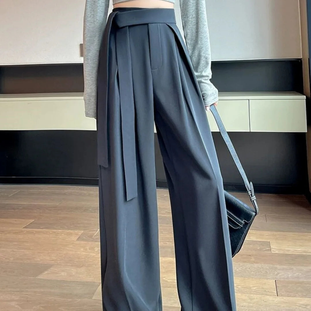 Women’s Wide Leg Pants Bottoms | High Waist | Straight Leg | Elegant