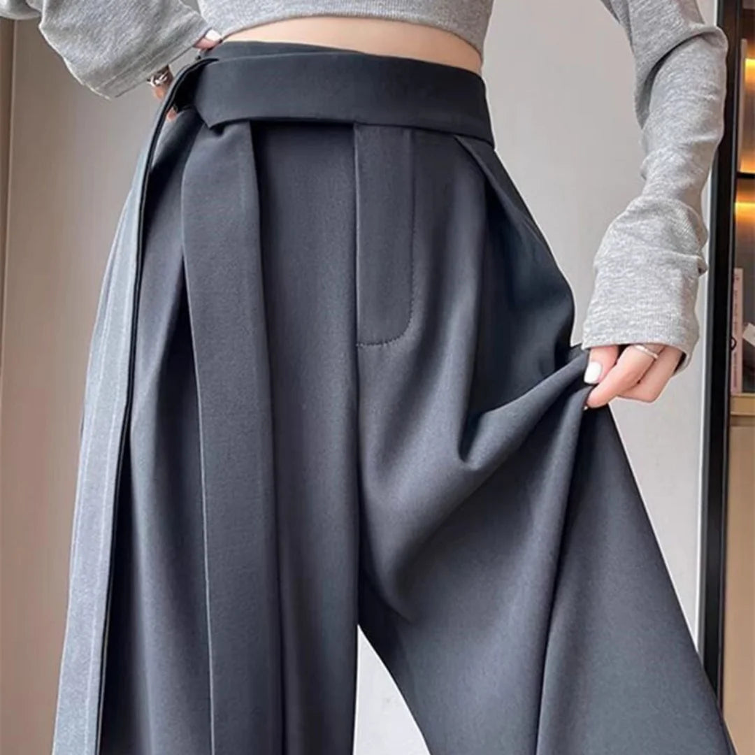 Women’s Wide Leg Pants Bottoms | High Waist | Straight Leg | Elegant