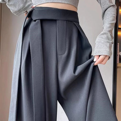 Women’s Wide Leg Pants Bottoms | High Waist | Straight Leg | Elegant
