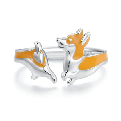 Women’s 925 Sterling Silver Cat Ring – Adjustable Animal Open Band Jewelry Gift