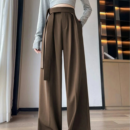 Women’s Wide Leg Pants Bottoms | High Waist | Straight Leg | Elegant