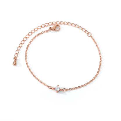 Women’s Jewelry Zircon Circle Bead Bracelet | Stainless Steel | Summer | Couple