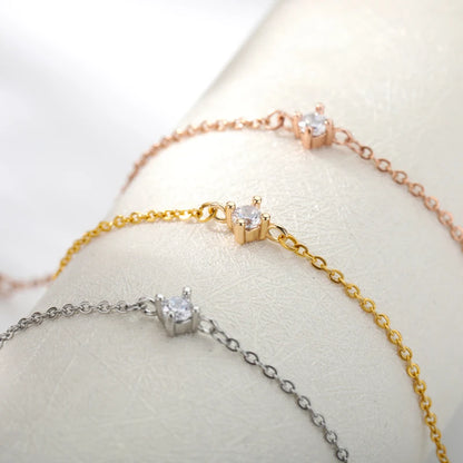 Women’s Jewelry Zircon Circle Bead Bracelet | Stainless Steel | Summer | Couple