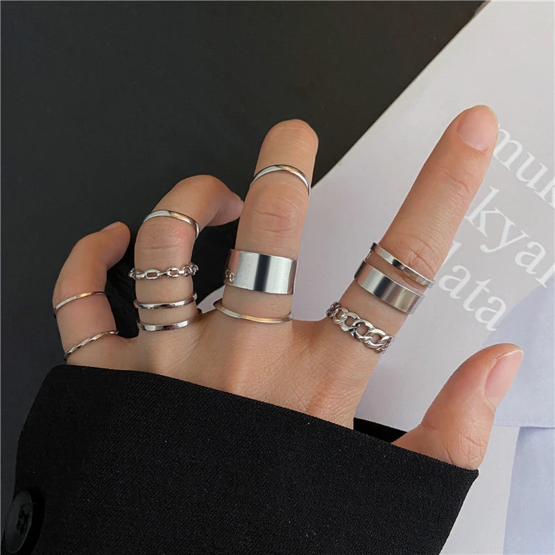Women’s Cool Korean Ring – Hip Hop Street Style Stainless Steel Jewelry
