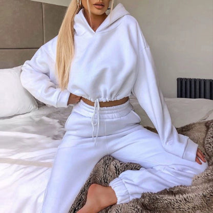 Women’s Long Sleeve Casual Tracksuit Set – Two-Piece Sporty Fashion Outfit