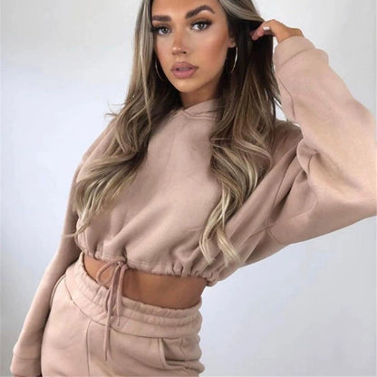Women’s Long Sleeve Casual Tracksuit Set – Two-Piece Sporty Fashion Outfit