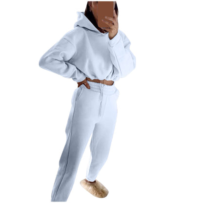 Women’s Long Sleeve Casual Tracksuit Set – Two-Piece Sporty Fashion Outfit