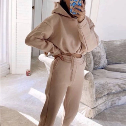 Women’s Long Sleeve Casual Tracksuit Set – Two-Piece Sporty Fashion Outfit
