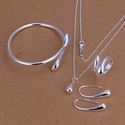 Women’s Jewelry Water Drop Jewelry Set | Elegant | Electroplated | Gift