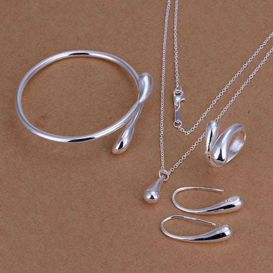 Women’s Jewelry Water Drop Jewelry Set | Elegant | Electroplated | Gift